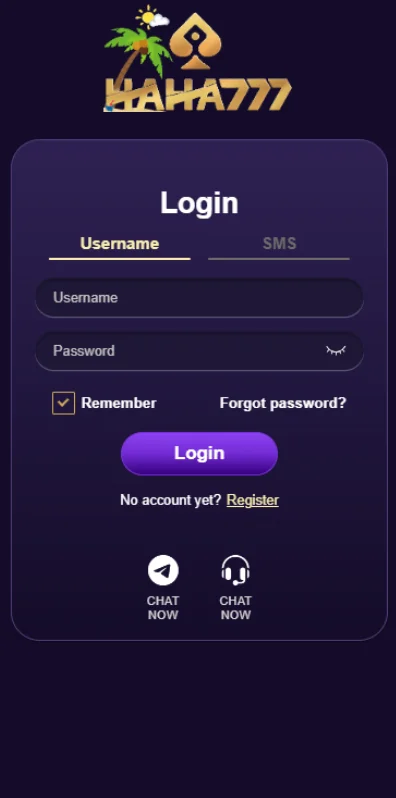 Haha777 Login