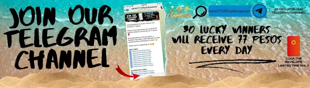 Haha777 casino promotional offer banner