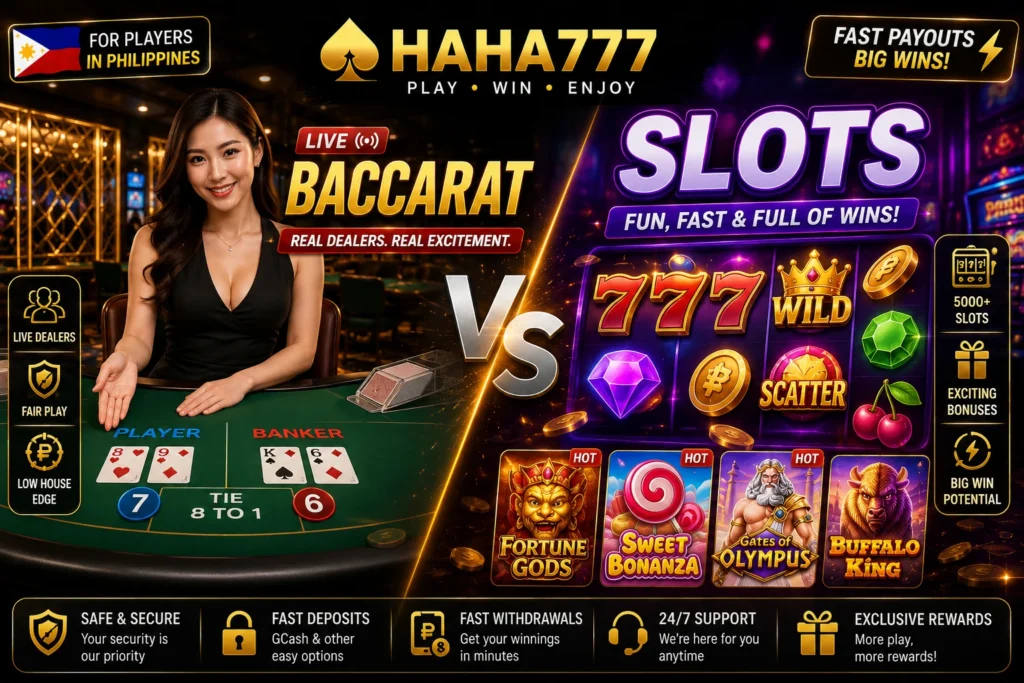 Live Baccarat vs Slots